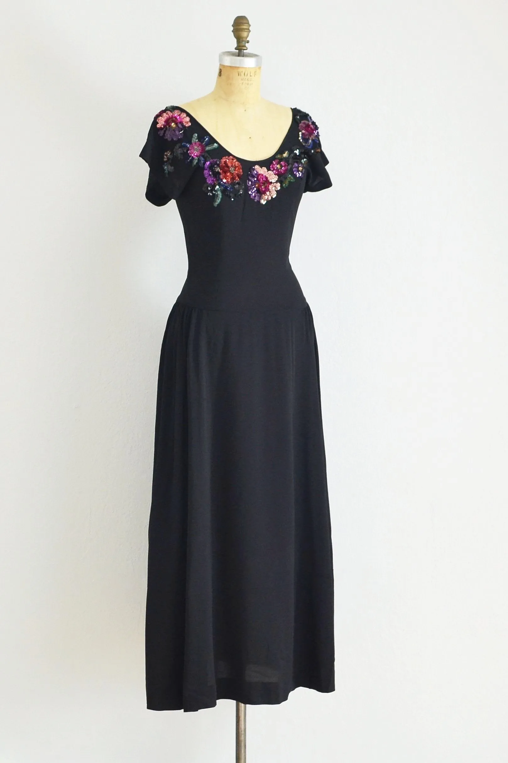 1940's Eisenberg Beaded Gown