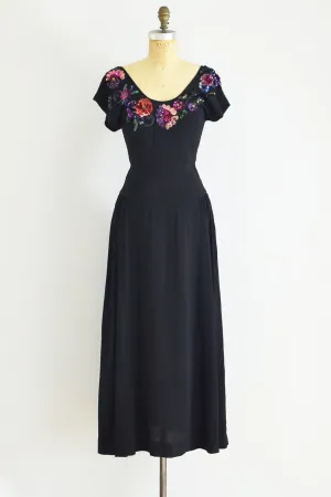 1940's Eisenberg Beaded Gown
