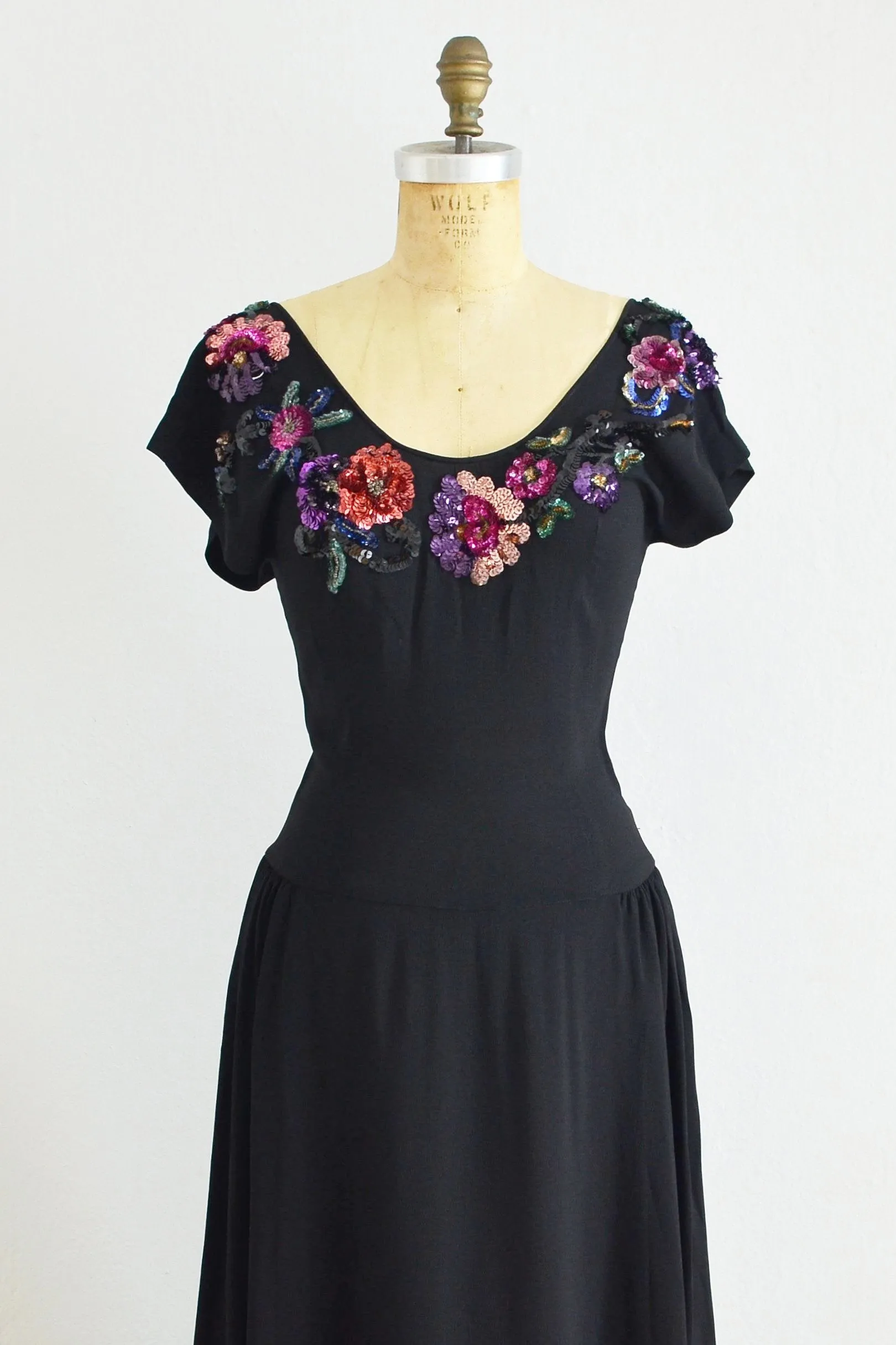 1940's Eisenberg Beaded Gown