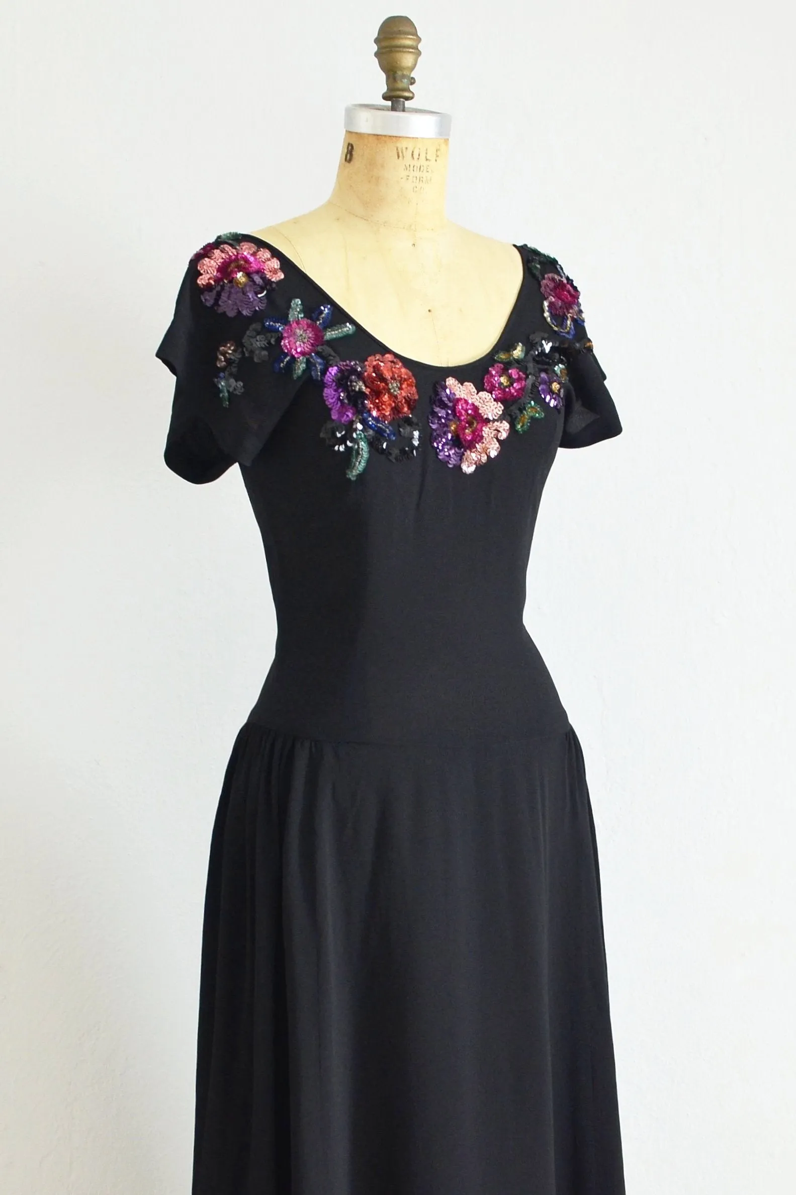 1940's Eisenberg Beaded Gown
