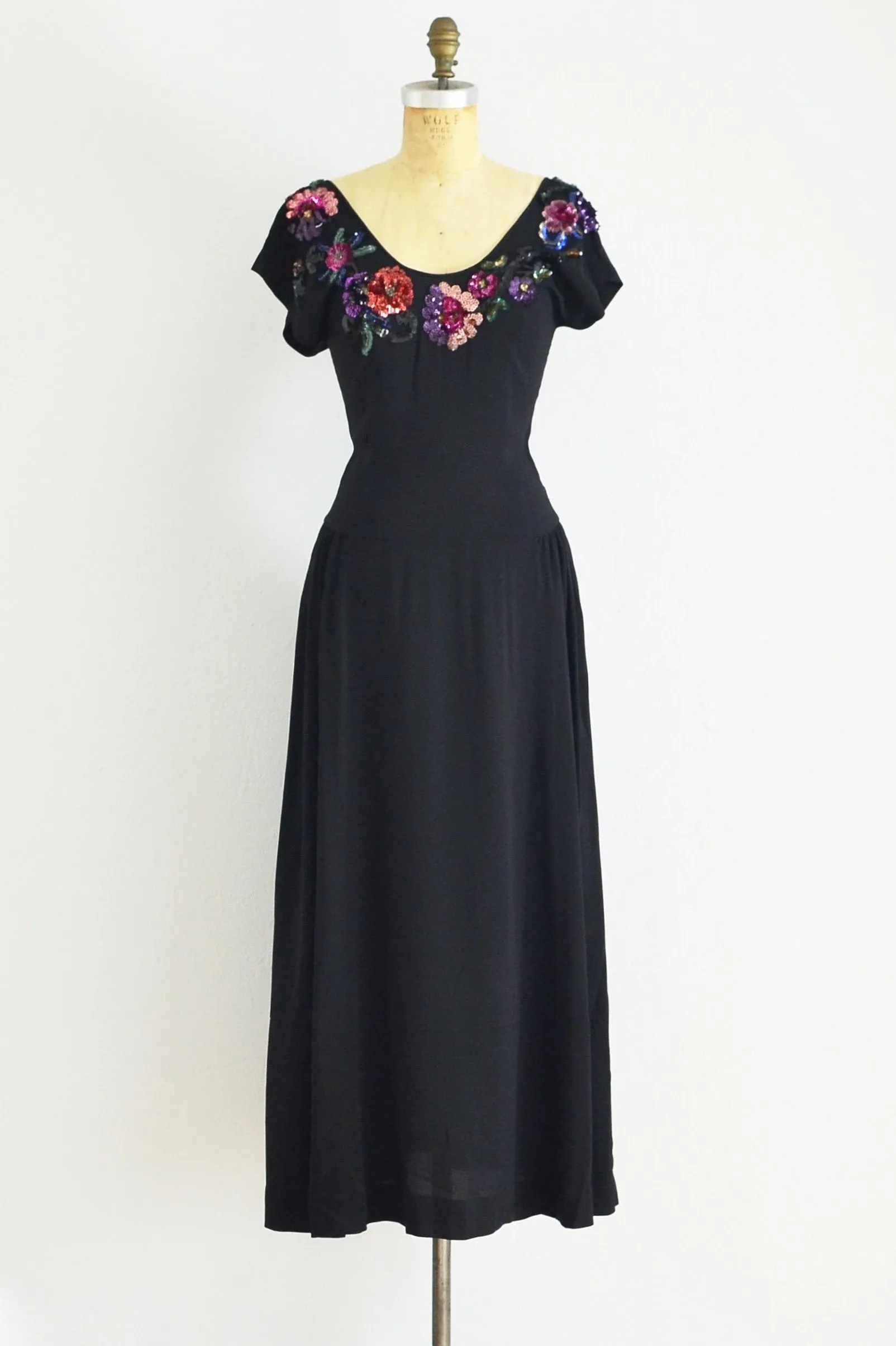 1940's Eisenberg Beaded Gown