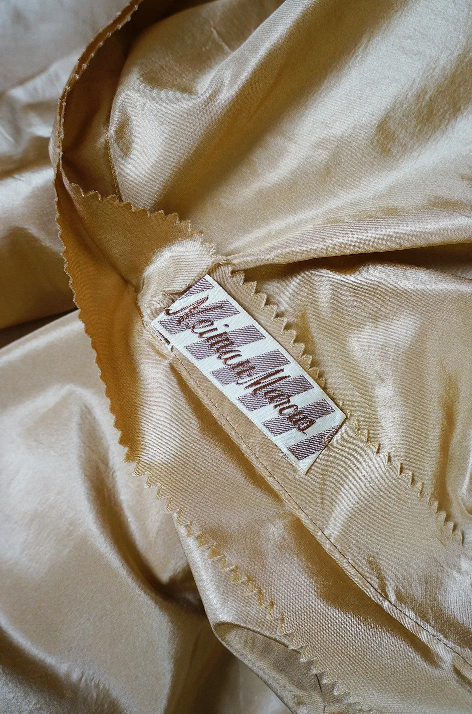 1960s Neiman Marcus Gold Beaded Gown