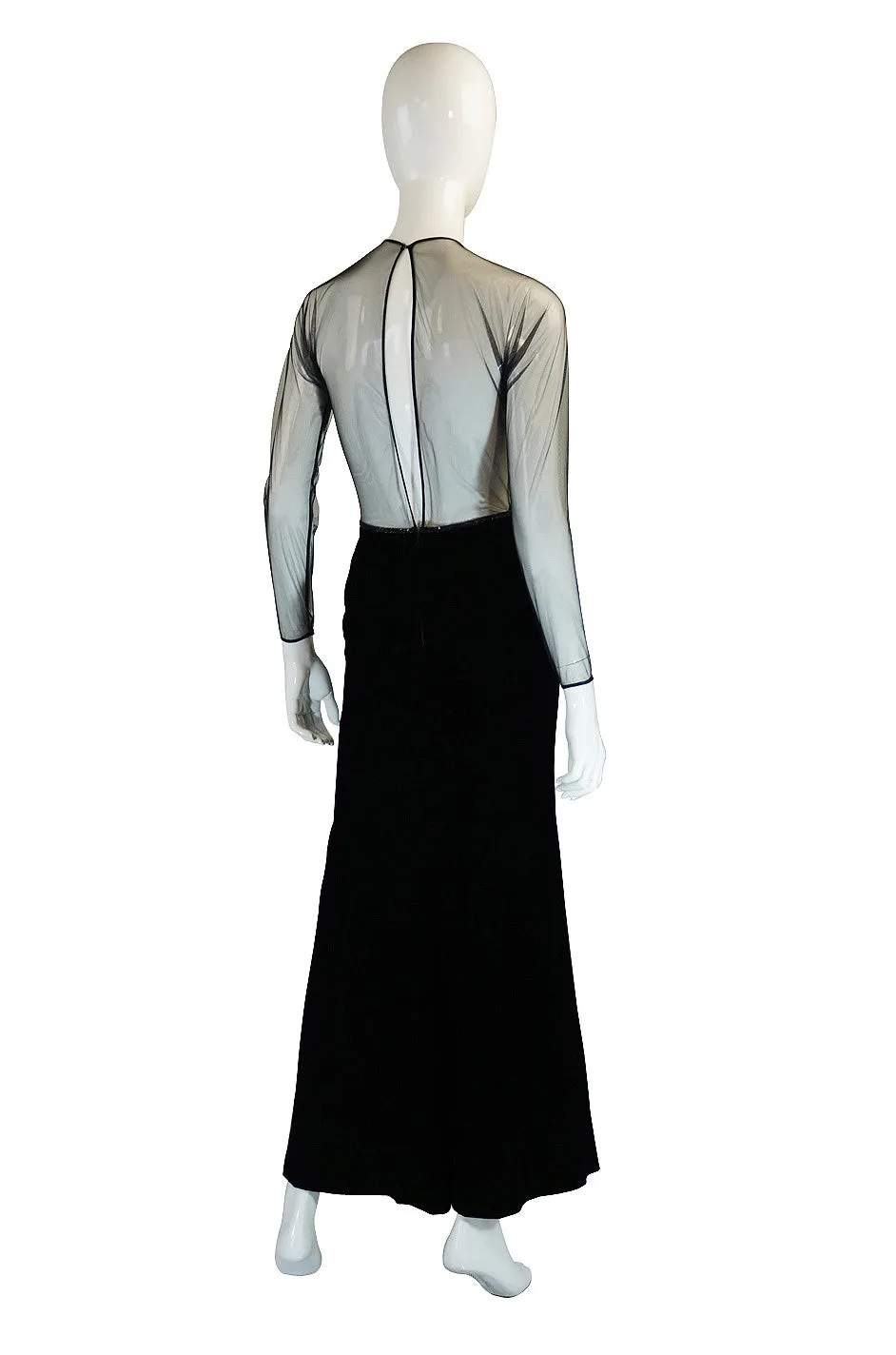 1970s Oscar De la Renta Butterfly Gown