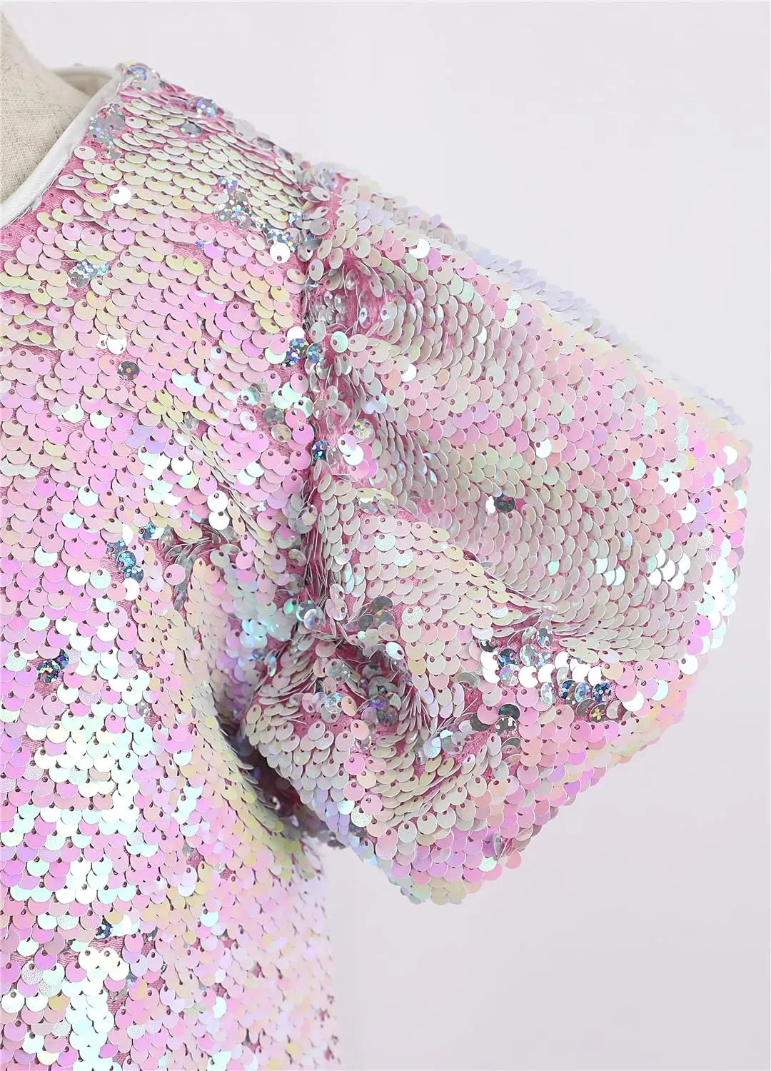 2Bunnies Girls' Reversible Sequin Puff Sleeve Dress