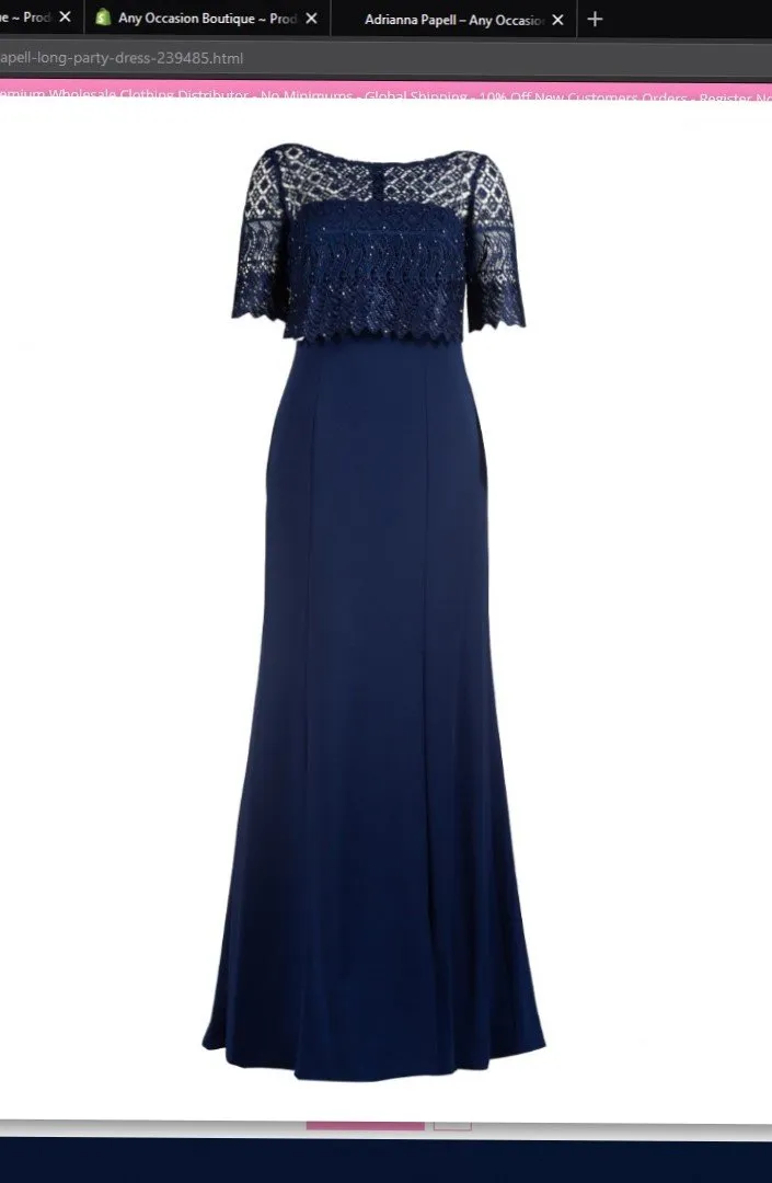 Adrianna Papell AP1E203288 Long Party Dress