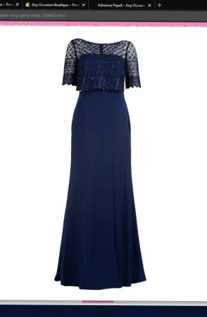 Adrianna Papell AP1E203288 Long Party Dress