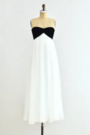 Alan Cherry Strapless Gown / S