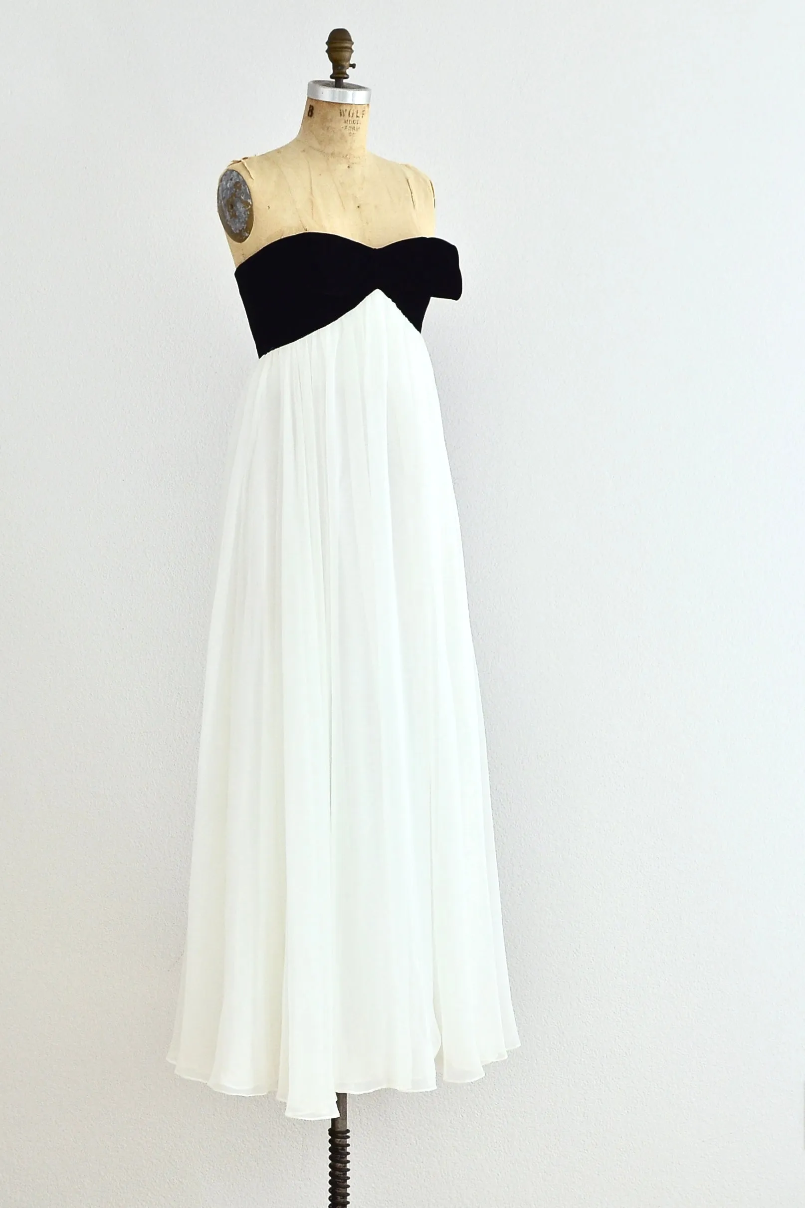 Alan Cherry Strapless Gown / S