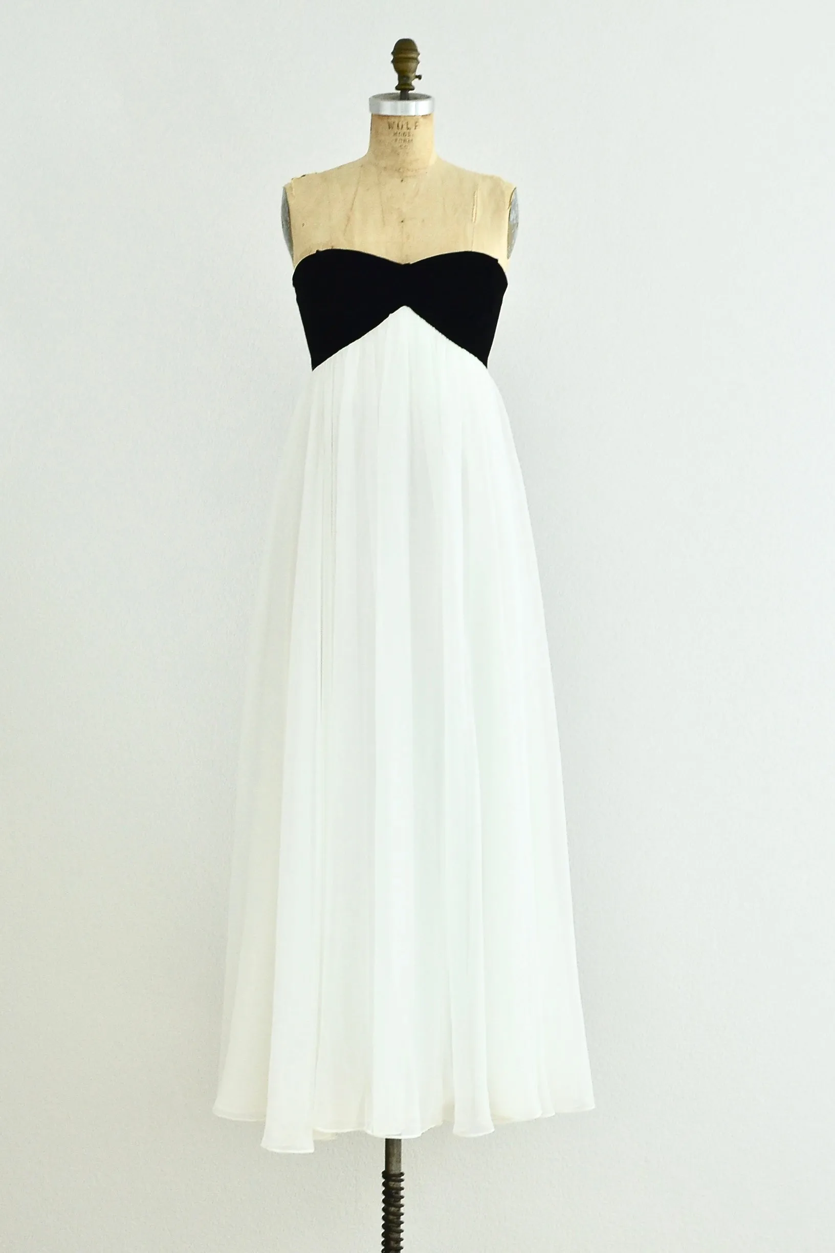 Alan Cherry Strapless Gown / S