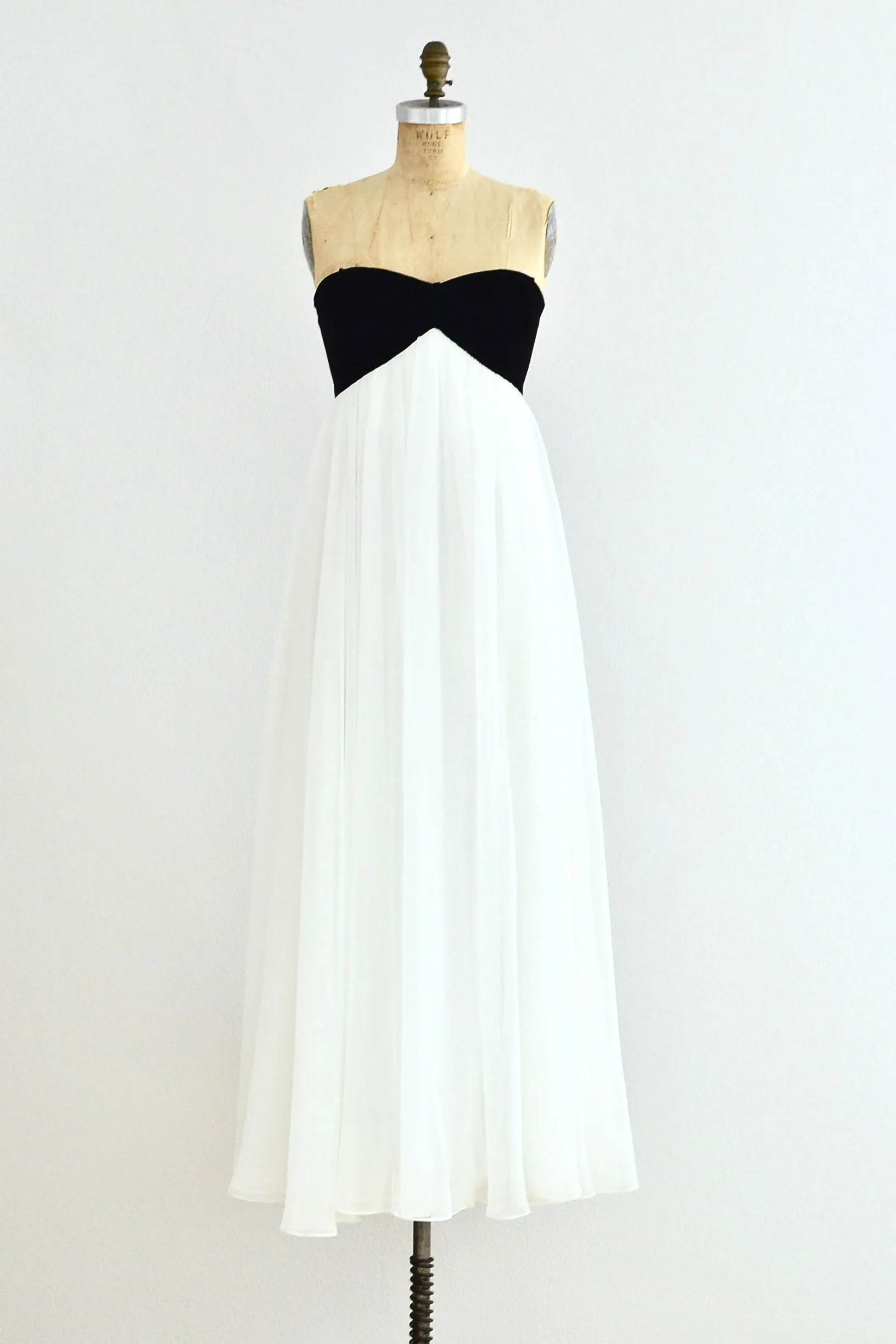 Alan Cherry Strapless Gown / S