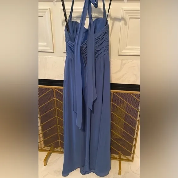 Alfred Angelo Bridesmaid Formal Dress Style 7236 Indigo