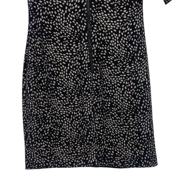 Alice   Olivia Inka Strong-Shoulder Mock Neck Dress Size 4