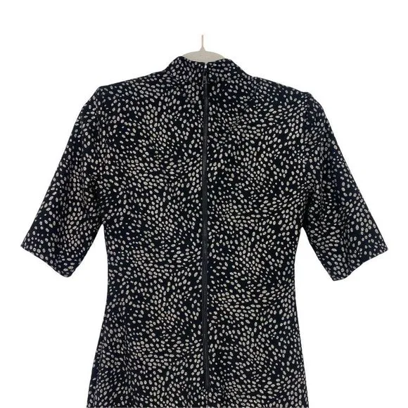 Alice   Olivia Inka Strong-Shoulder Mock Neck Dress Size 4
