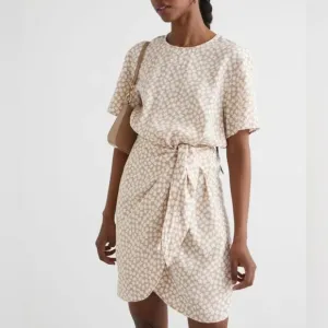 &amp; OTHER STORIES Printed Knot Detail Mini Dress 2 NWT