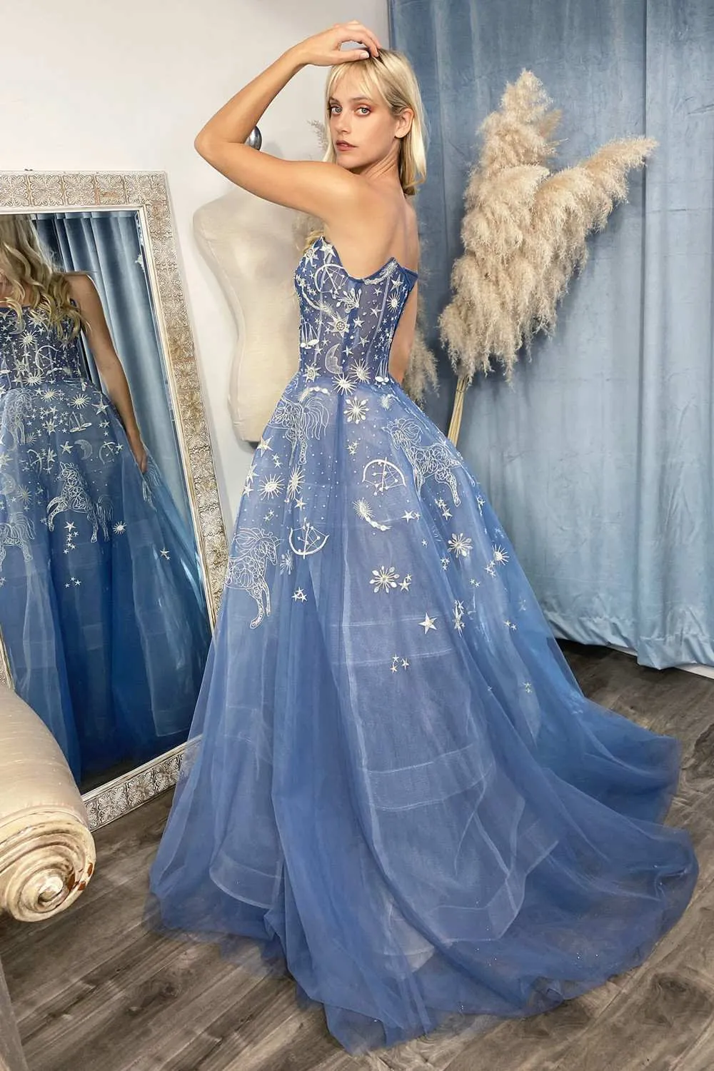 Andrea & Leo A0890 Constellation Dream Strapless Long Dress