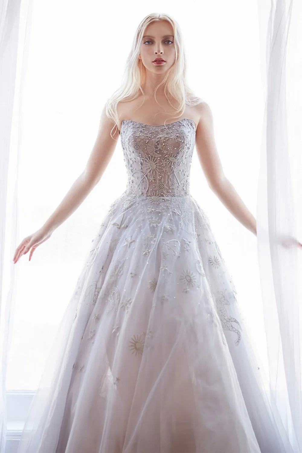 Andrea & Leo A0890 Constellation Dream Strapless Long Dress