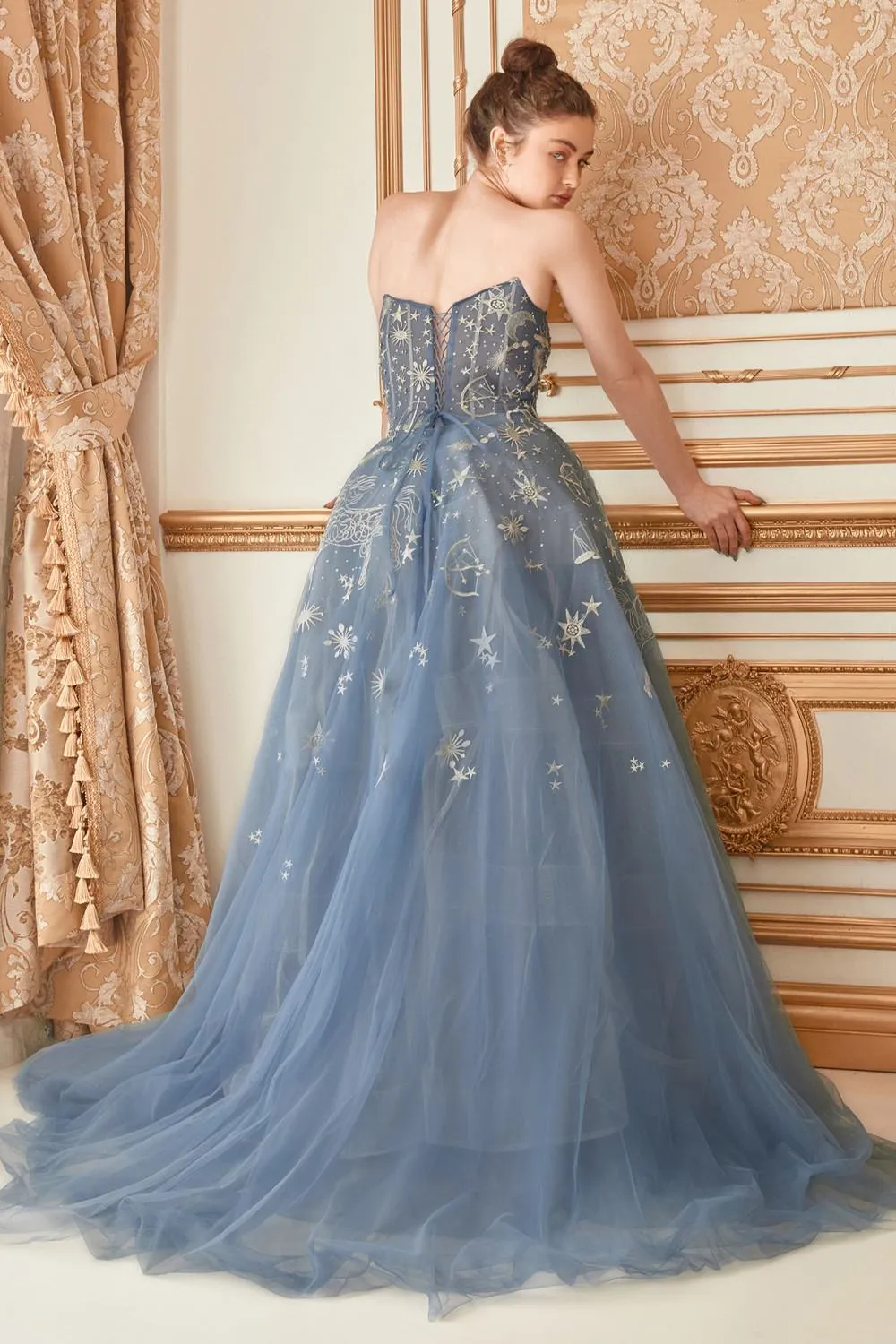 Andrea & Leo A0890 Constellation Dream Strapless Long Dress