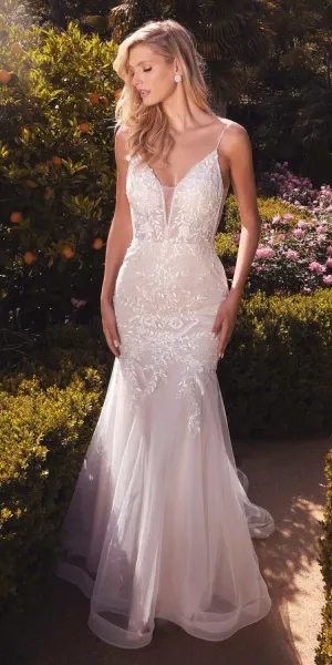 Andrea & Leo A1039W Vika Lace Mermaid Wedding Gown