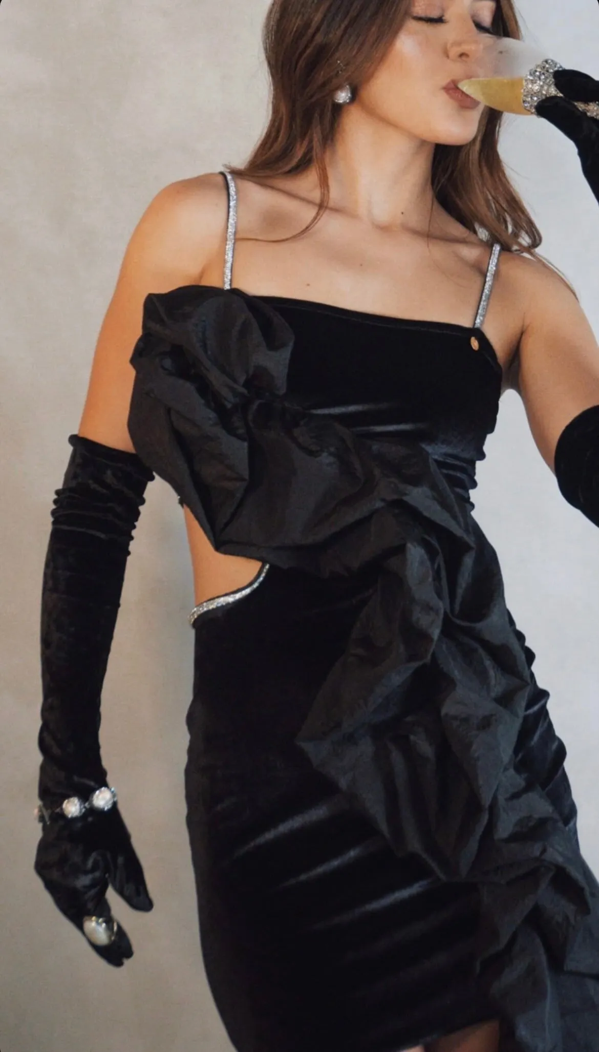 Antigua Cloud Mini Dress Black