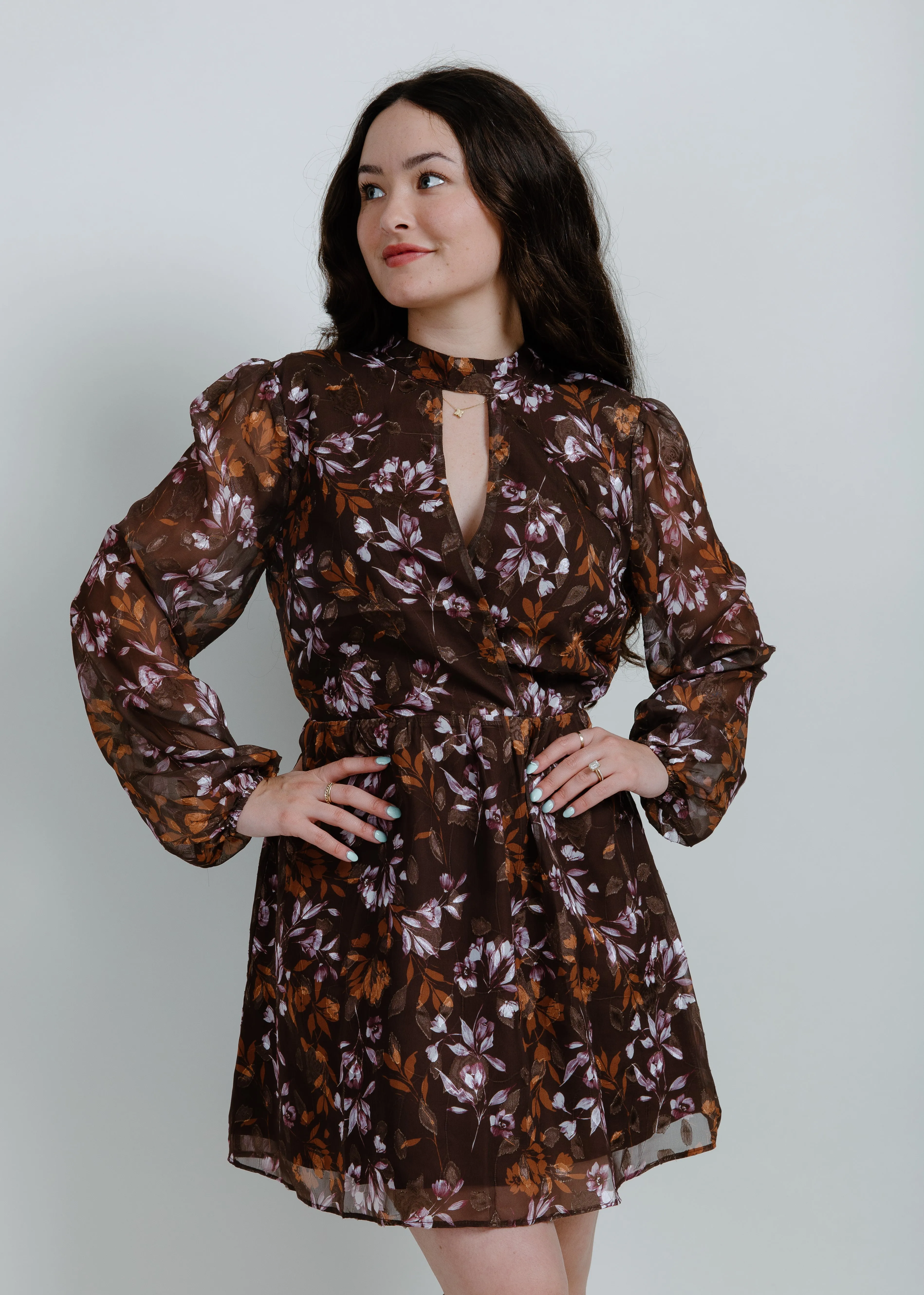 Aria Mockneck Mini Dress