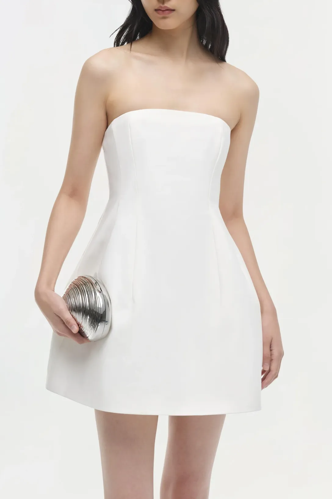 Arta Bustier Mini Dress | White