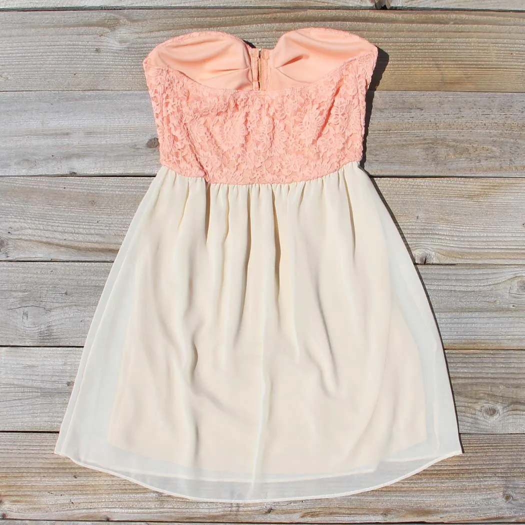 August Glow Dress in Peach
