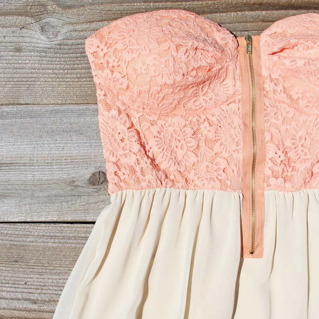 August Glow Dress in Peach
