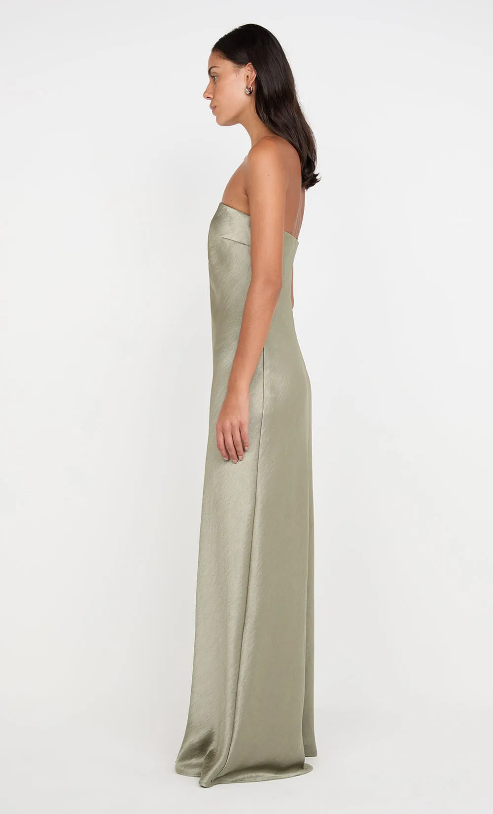 AUSTEN STRAPLESS MAXI DRESS - SAGE