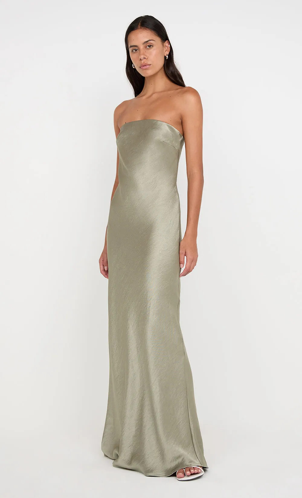 AUSTEN STRAPLESS MAXI DRESS - SAGE