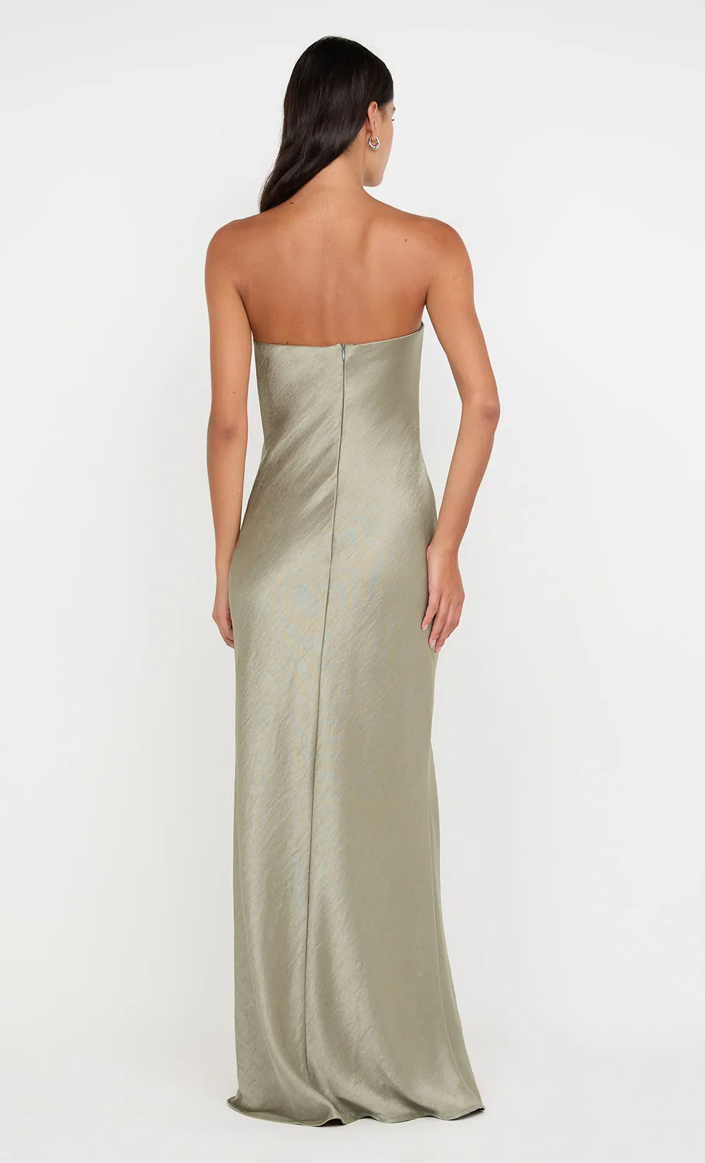 AUSTEN STRAPLESS MAXI DRESS - SAGE