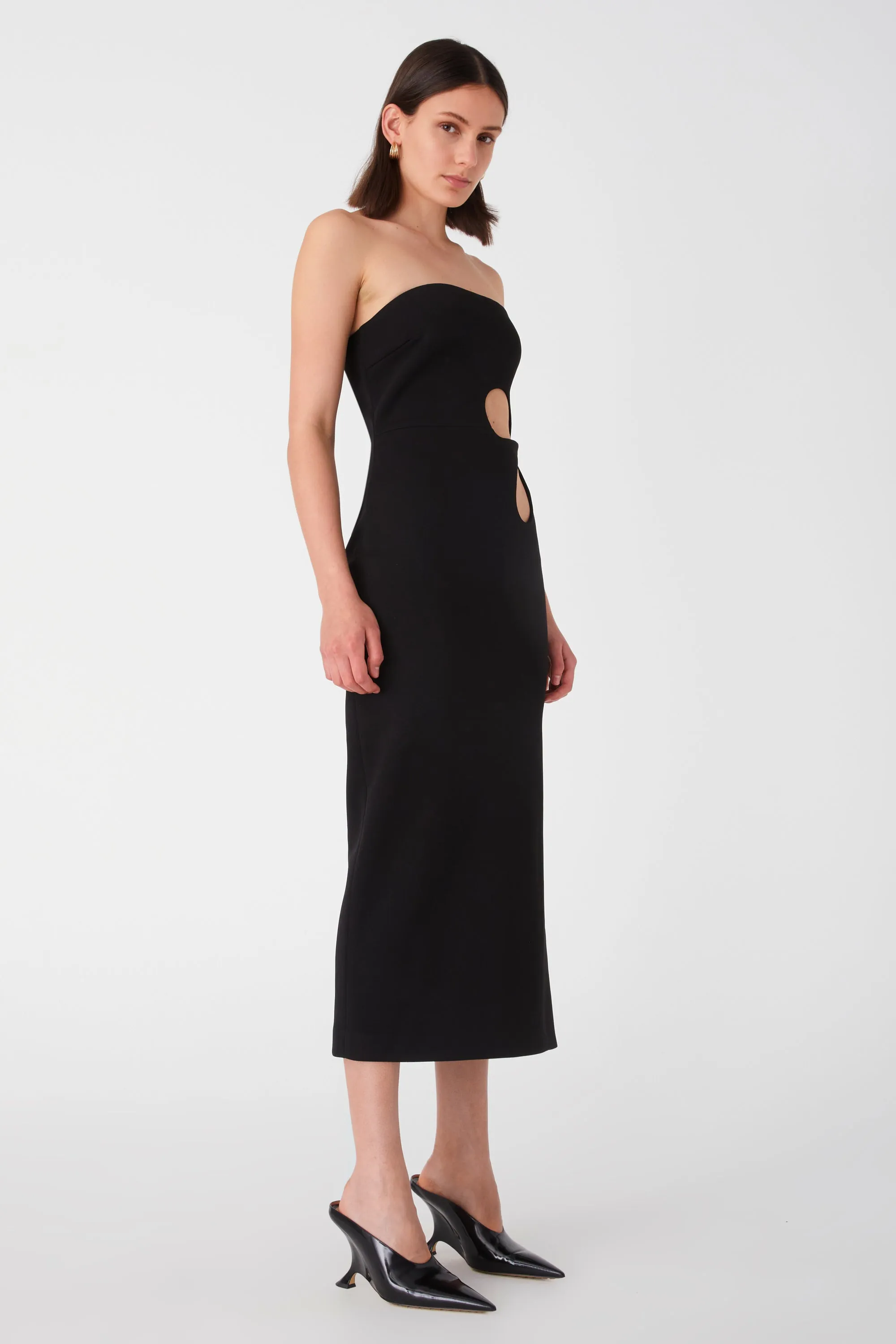 AVERY CREPE MIDI DRESS