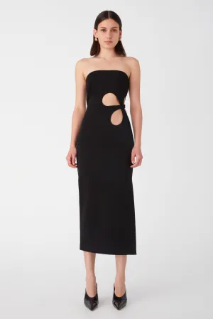 AVERY CREPE MIDI DRESS