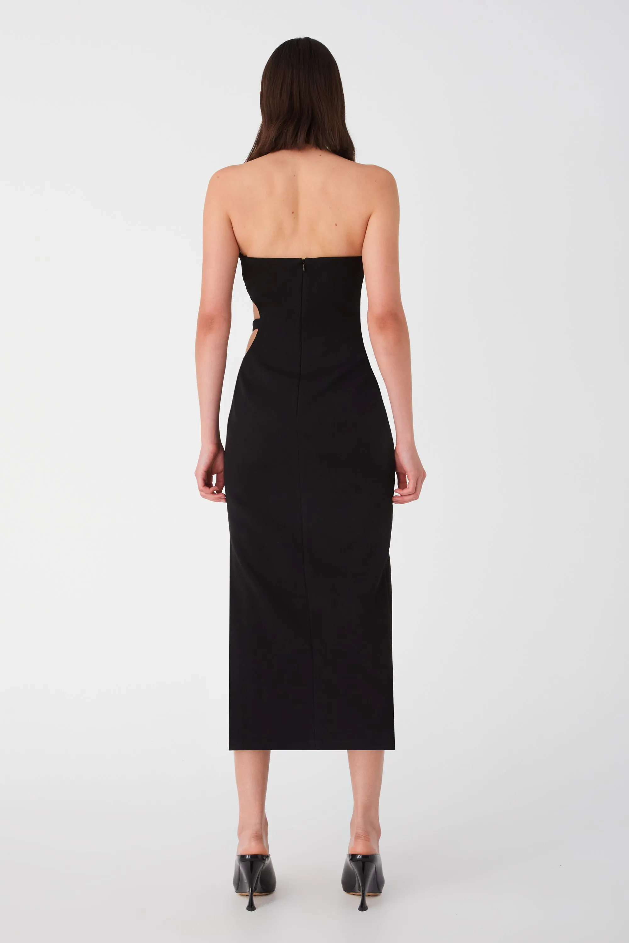 AVERY CREPE MIDI DRESS