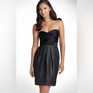 BCBG Max Azria Strapless Jacquard Mini Dress – Size 0