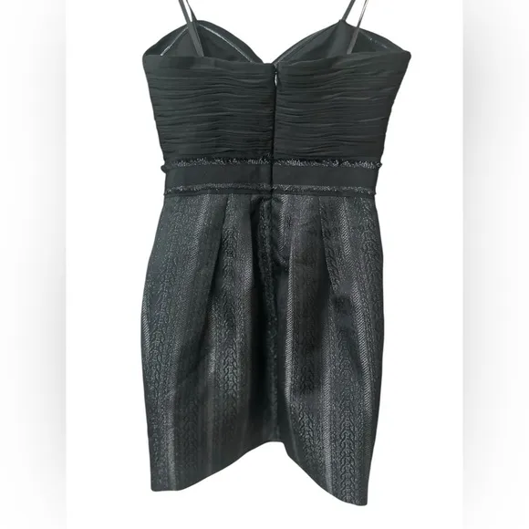 BCBG Max Azria Strapless Jacquard Mini Dress – Size 0