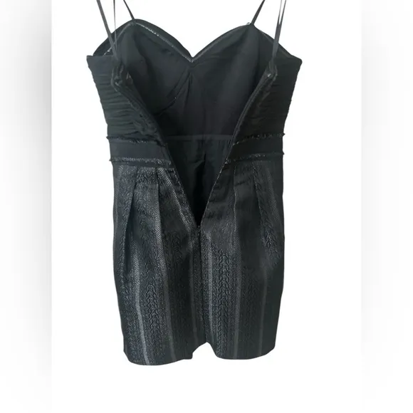 BCBG Max Azria Strapless Jacquard Mini Dress – Size 0