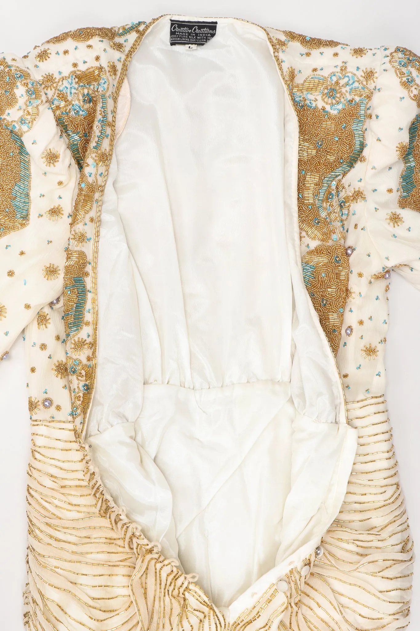 Beaded Drop Waist Gown