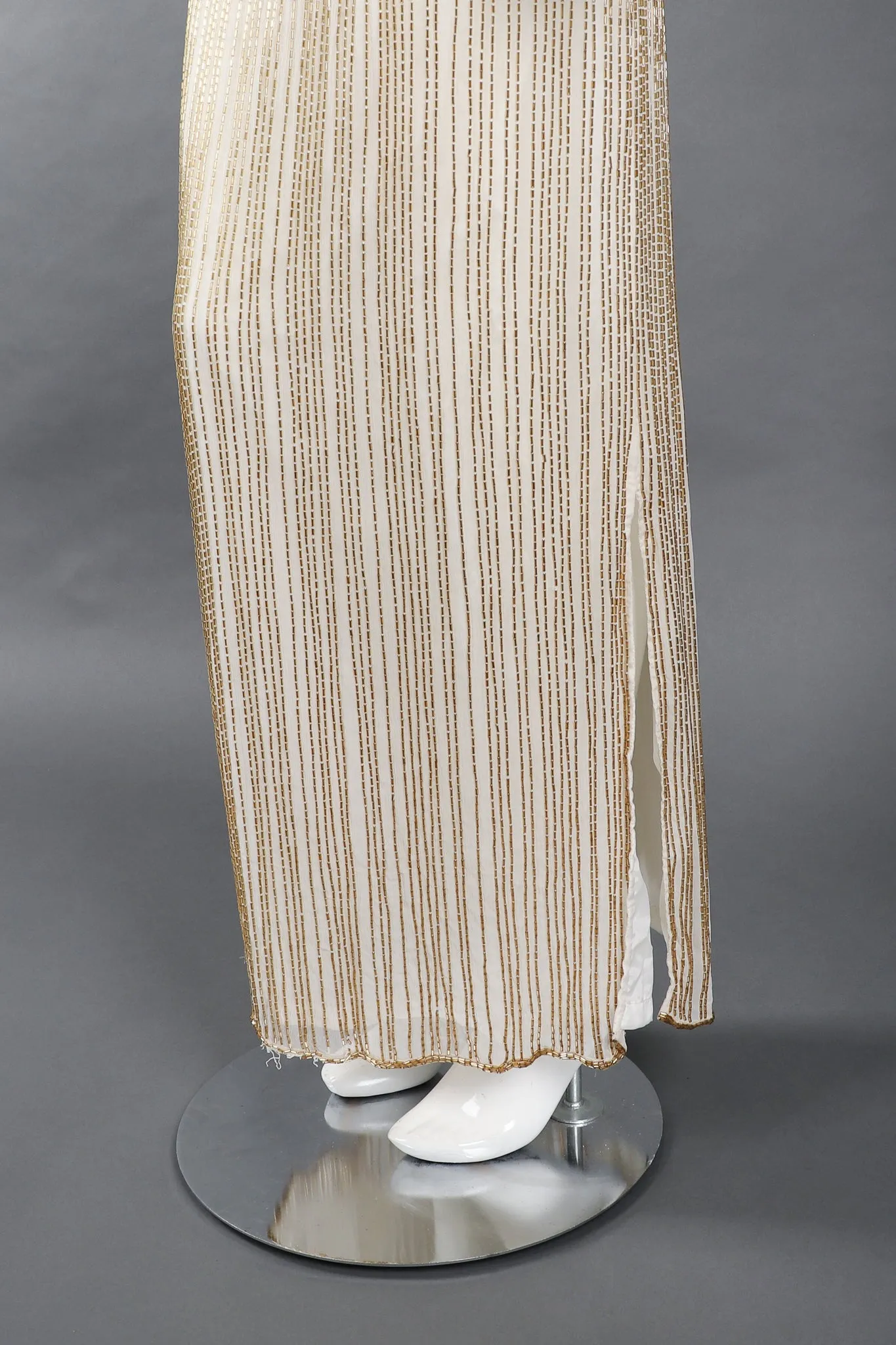 Beaded Drop Waist Gown