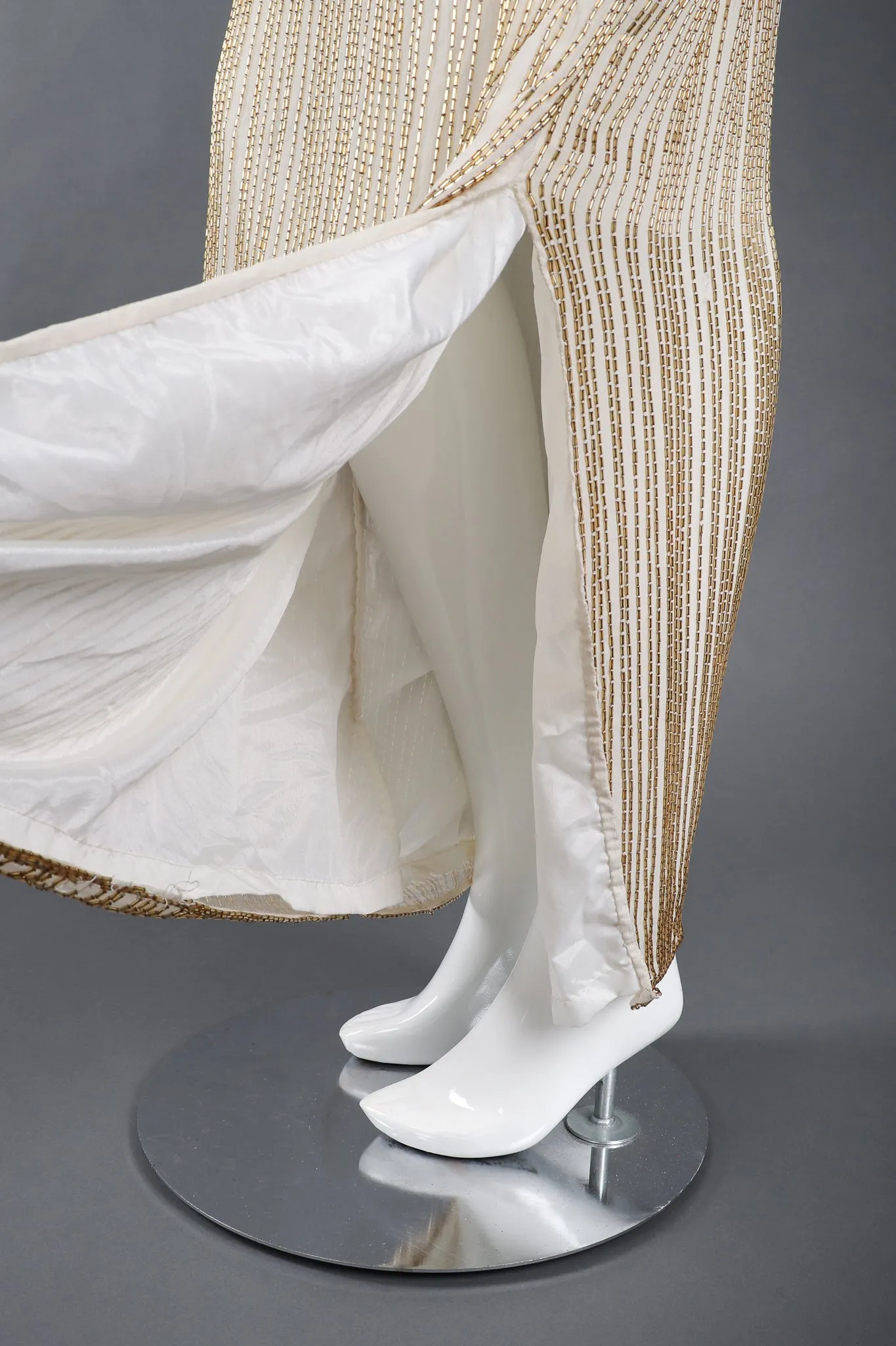 Beaded Drop Waist Gown