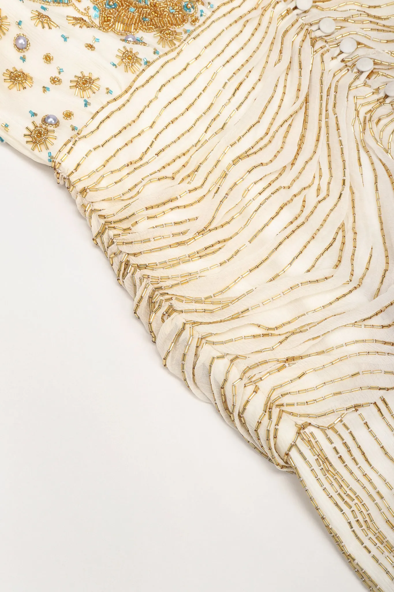 Beaded Drop Waist Gown