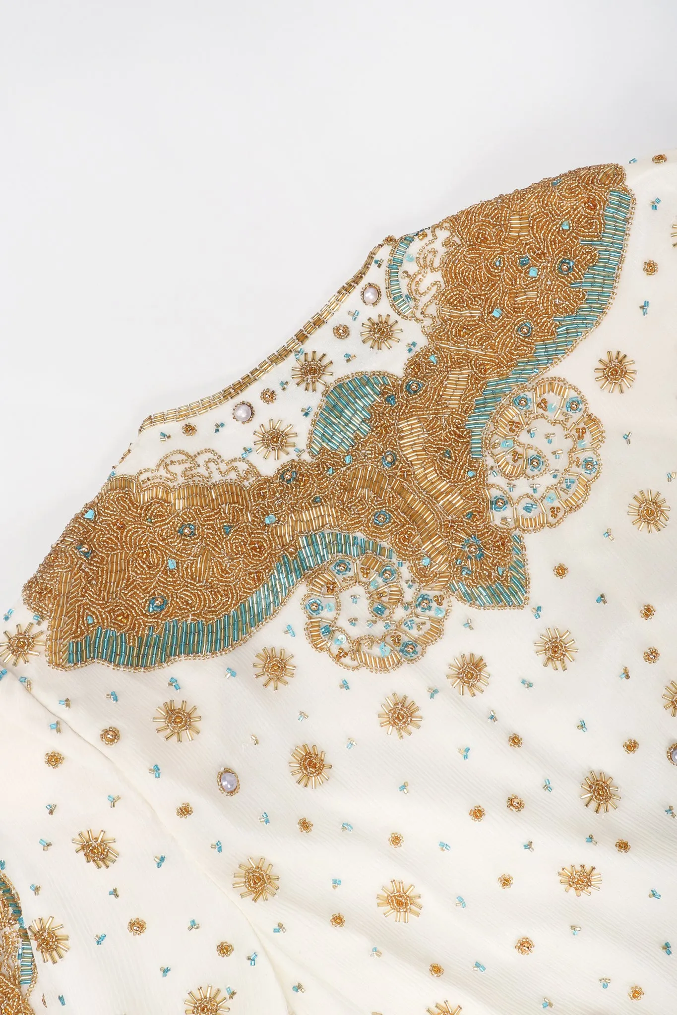 Beaded Drop Waist Gown