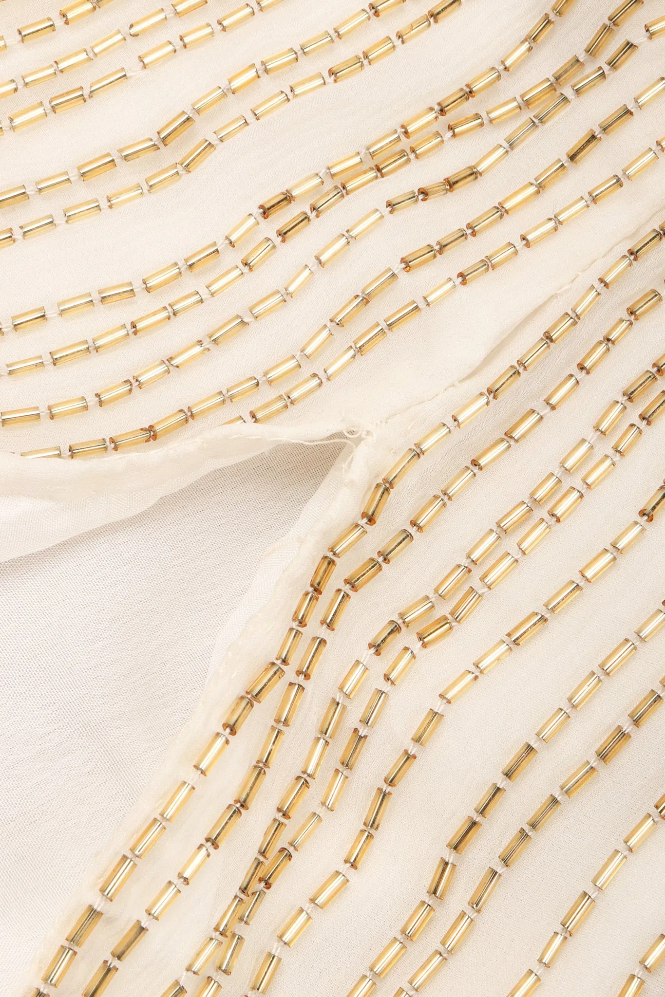 Beaded Drop Waist Gown