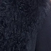 Belted Wool Coat with Cashmere Goat Trim