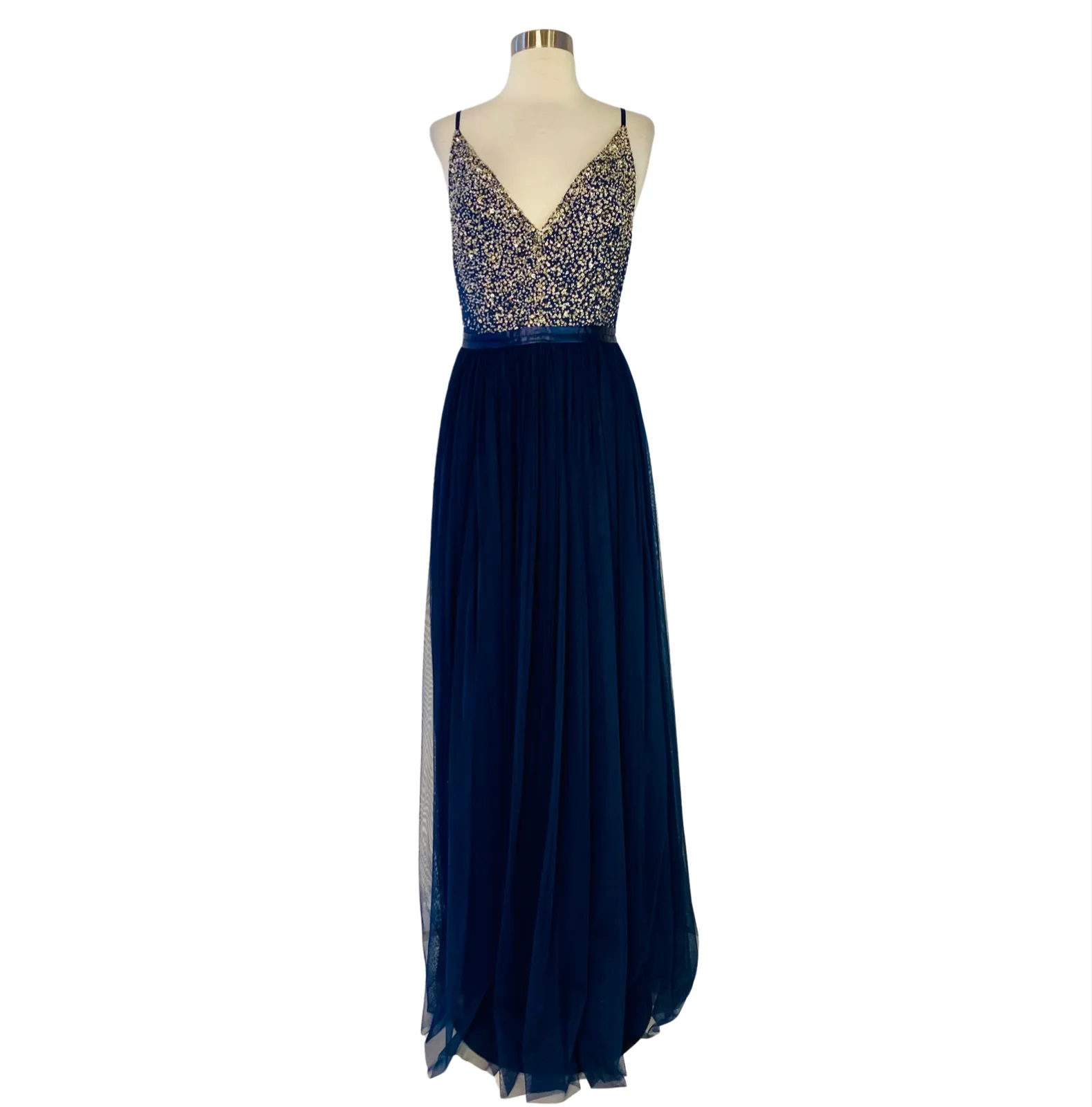 BHLDN ANTHROPOLOGIE Avery Sequin Gown Size 8 NWT
