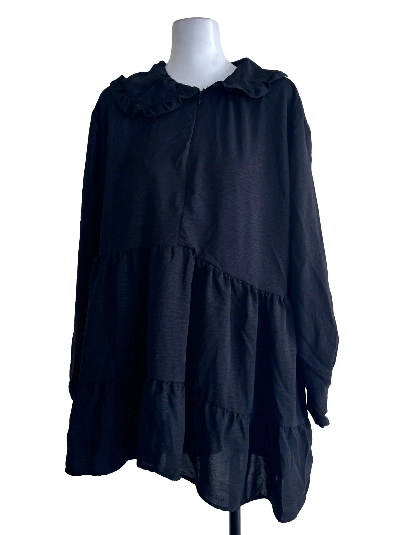 Black Ruffled Dress