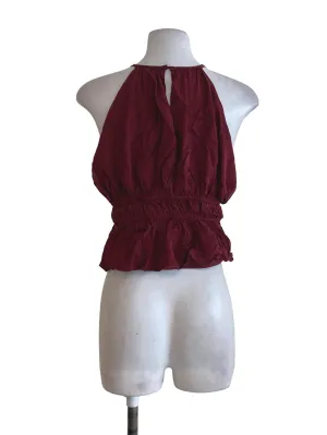 Blue Eyelet Square Neck Dress