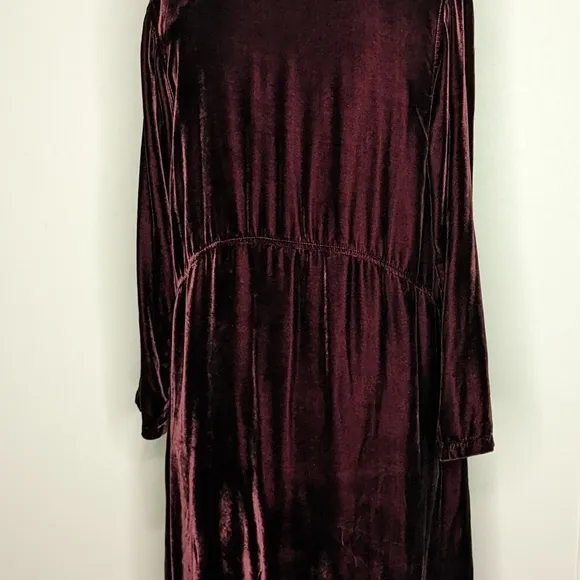 Bodil Rich Burgundy Red Velvet Dress  with Pockets XS