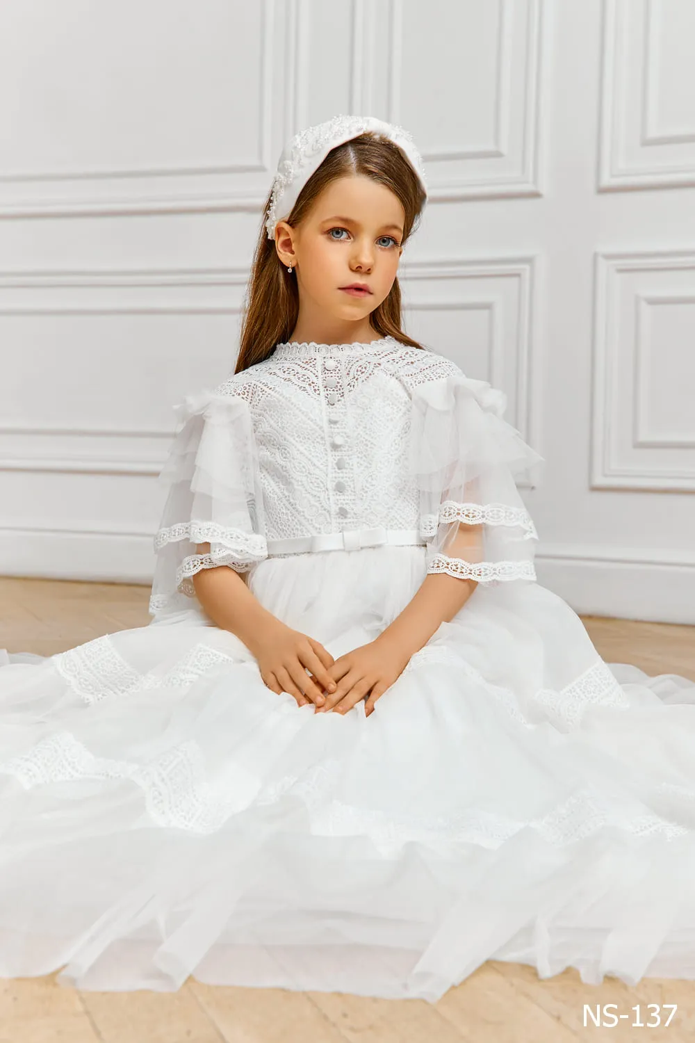 Bohemian Lace Dress for First Communion
