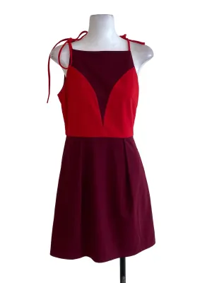 Brick Red A-Line Dress LB