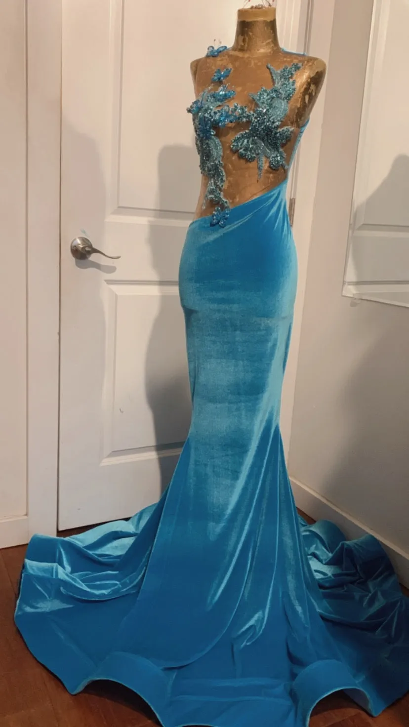 Butterfly Blue Gown